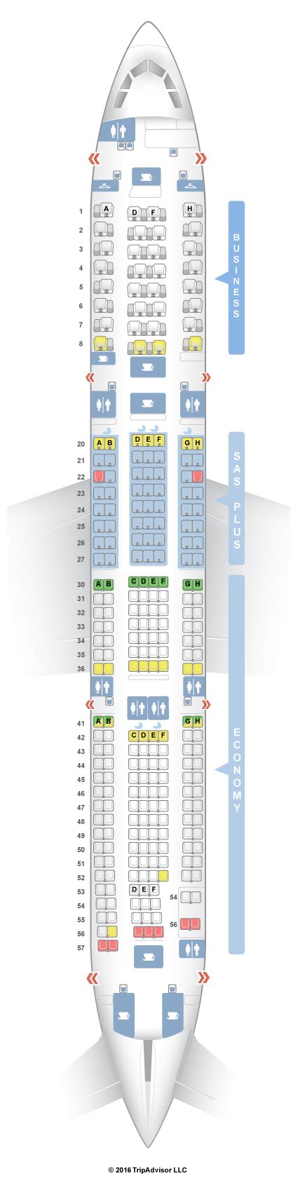 sas flight seating chart.